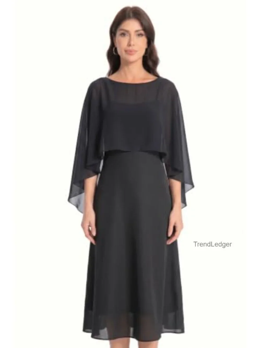Chiffon Capelet Wrap for Evening Dresses Wedding Cover Up
